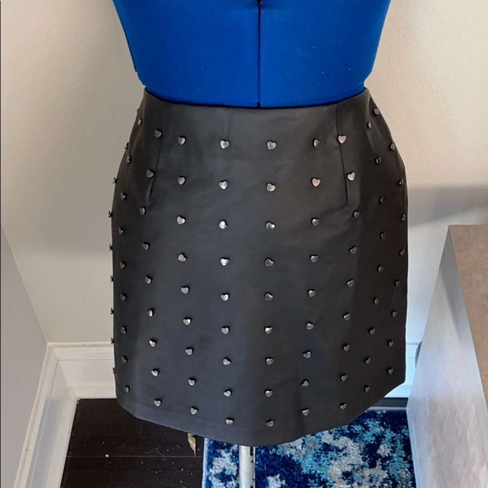 Black Pleather Forever 21 mini skirt